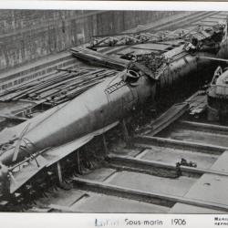 Photographie sous-marin Laubeuf 1906 N&deg;3368