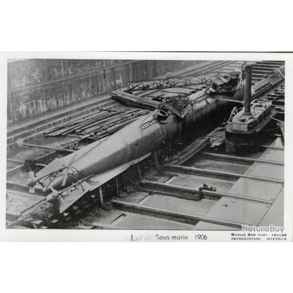 Photographie sous-marin Laubeuf 1906 N�3368