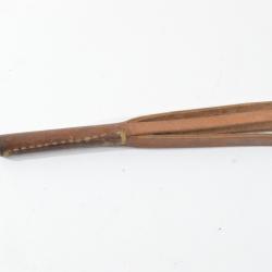 Embout de nettoyage / lavoir en cuir pour fusil ancien. Italien Am&eacute;ricain US Belge ? A identifier