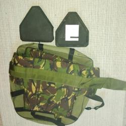 Gilet balistique pare balles Anglais et plaques plus casque MK6