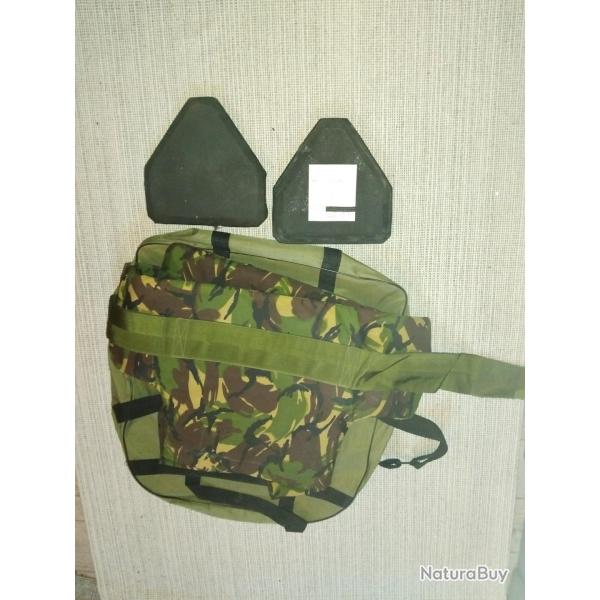 Gilet balistique pare balles Anglais et plaques plus casque MK6
