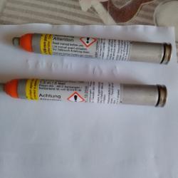 3  MUNITIONS LACRYMOGENES POUR PISTOLET JPX4  A PRIX COUTANT