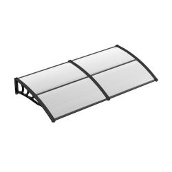Auvent de porte-fen&ecirc;tre 140,5 x 46,8 cm protection solaire et r&eacute;sistance au vent style moderne en p