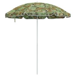 Parasol rond inclinable ext&eacute;rieur chic 161 x 161 x 193 cm en polyester camouflage 02_0056700