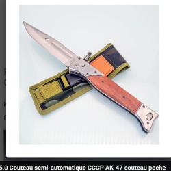 Couteau semi-automatique CCCP AK-47...