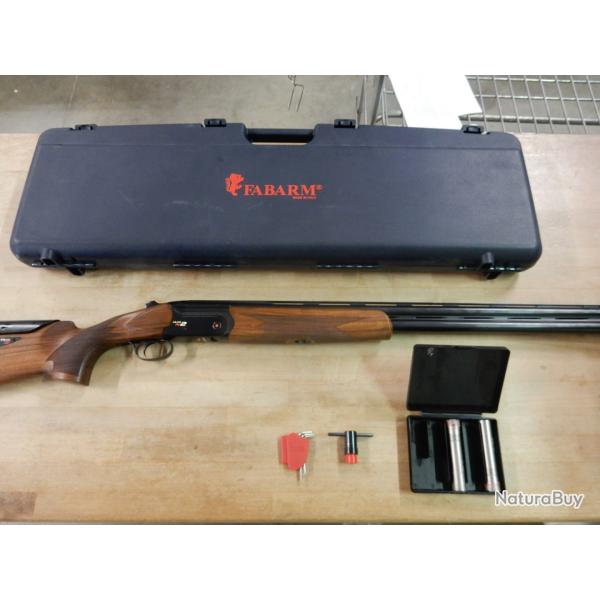 FUSIL SUPERPOSE FABARM ELOS N2 TRAP AS CAL.12/70 76CM PARFAIT ETAT PROCHE DU NEUF + MALETTE OCCASION