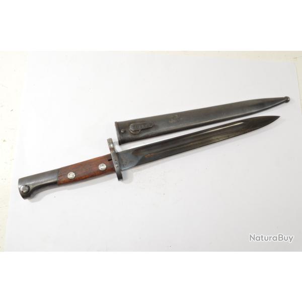 Baionnette Belge mod�le 1924 court export pour la Yougoslavie Mauser Yougoslave FN1924 et 24/30 1944