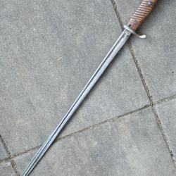 Baionnette S98 nA sans fourreau regiment&eacute;e