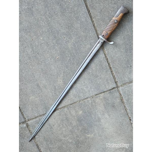 Baionnette S98 nA sans fourreau regiment�e