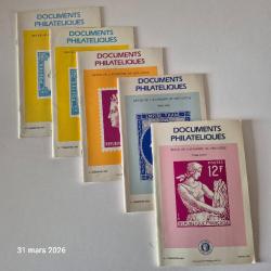 Lot de 5 revues documents de l'acad&eacute;mie philat&eacute;liques, La bible du collectionneur de timbres