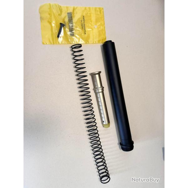 Kit tube de crosse A1 A2 ( AR15 AR10 ) buffer ressort vis