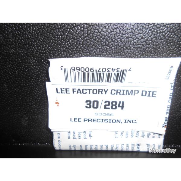 Jeu d'Outils Lee factory pour le  rechargementen 30-284