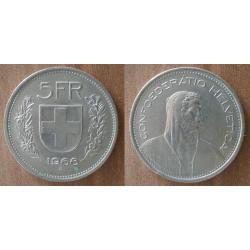 Suisse 5 Francs 1968 B pour Berne Franc