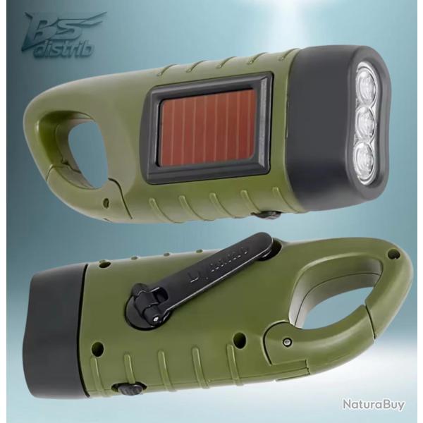 Lampe Led Dynamo Solaire �tanche