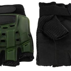 Paire de mitaine pour paintball vert S/M