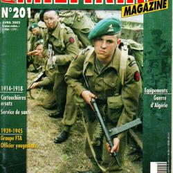 Militaria magazine 201, &eacute;quipements guerre d'alg&eacute;rie , dagues des diplomates , cartouchi&egrave;res ersatz