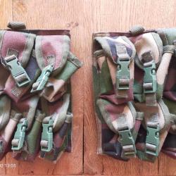 2 Pochettes neuves B6 portes grenades pour gilet de combat militaire