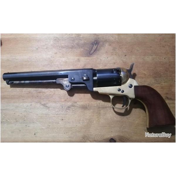 Colt navy 1851 cal 36 avec amorce et balle papier richemond