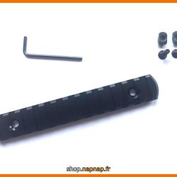 Rail picatinny: M-LOK 13, aluminium &agrave; bords arrondis