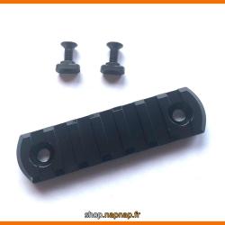 Rail picatinny: M-LOK 7, aluminium &agrave; bords arrondis