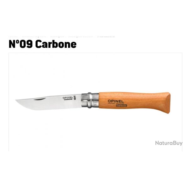 Opinel N�09 Carbone Tradition, virobloc