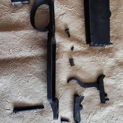 pi&egrave;ces d&eacute;tach&eacute;es  de fusil  ancien remington US 17