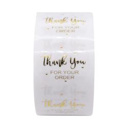 500 Pcs Stickers Etiquettes "THANK you for your order" emballage cadeaux