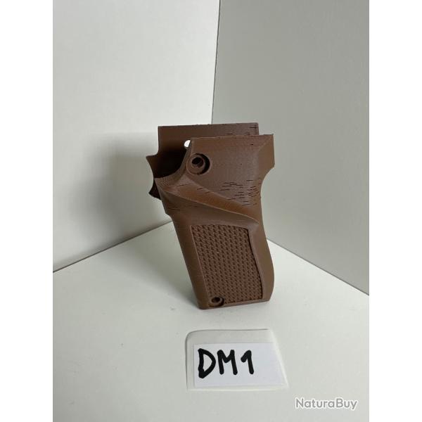 (D-M1) ! NOUVEAU ! Crosse marron fonc� pour pistolet Unique 22lr mod�le D et E.