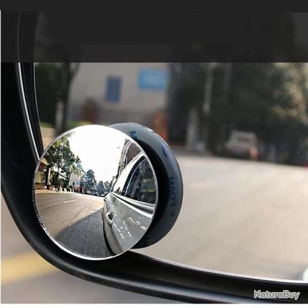 1 pc 360 Degree HD Miroir d'angle mort pour r�troviseur Diam 5cm Verre Sticker