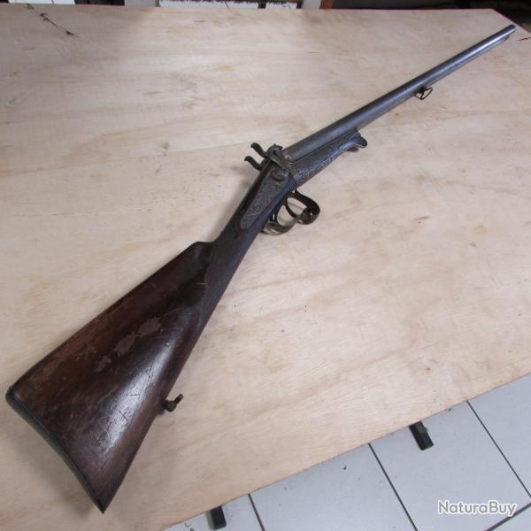 Fusil juxtapos� � broches artisan belge BERNARD, calibre 16