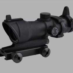 Aim-O - Lunette de vis&eacute;e 4X32 type ACOG - Aluminium - Noir