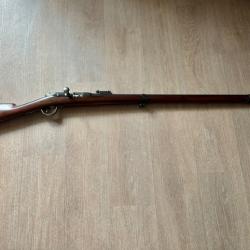 Magnifique carabine mlle 1866-74 calibre 11 mm gras tester au tir &eacute;tat mus&eacute;e monomatricule cat D -