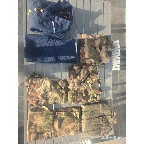 Lot tenues militaria francais