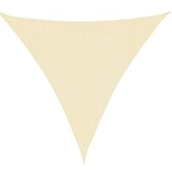 Voile ombrage PEHD cr&egrave;me 3x3x3 m 160 g/m&sup2; anti UV ext&eacute;rieur