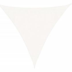 Voile ombrage PEHD blanc 3x3x3 m 160 g/m&sup2; anti UV ext&eacute;rieur