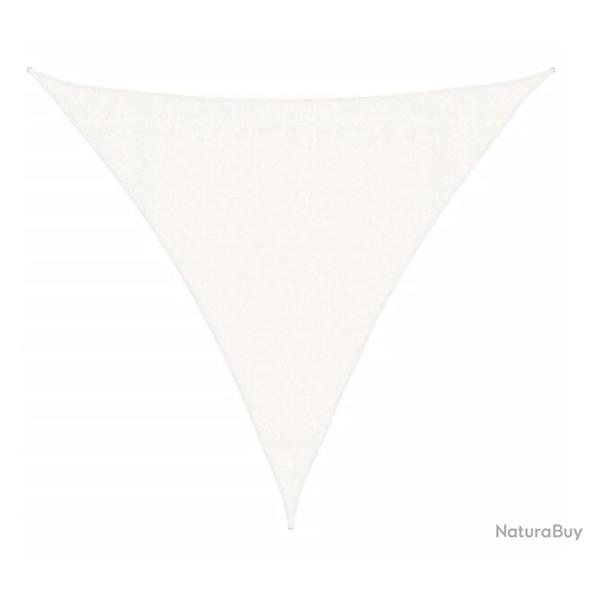 Voile ombrage PEHD blanc 3x3x3 m 160 g/m� anti UV ext�rieur
