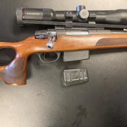 Carabine ATA Turqua crosse bois trou de pouce cal308 Winchester+lunette Browning 2-12X50i Kite Optic