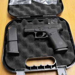 STOP AFFAIRE  PISTOLET GLOCK 43X FS A-CUT COMBO AIMPOINT COA  9X19