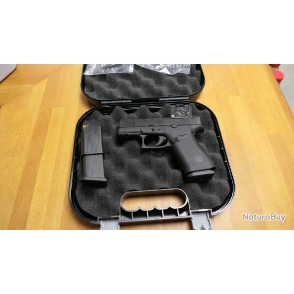 STOP AFFAIRE  PISTOLET GLOCK 43X FS A-CUT COMBO AIMPOINT COA  9X19