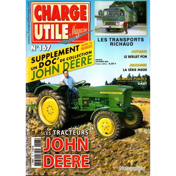 charge utile 167, john deere, camions us army serie m800, dart tombereaux � capotpassion du cirque