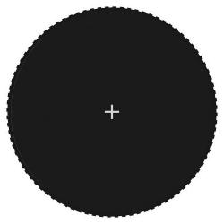 Tapis de saut Tissu Noir pour trampoline rond de 4,57 m