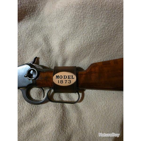 verrou levier sous garde en cuir  pour Winchester model 1873 - n�1
