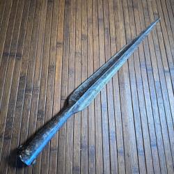 BEAU FER DE PIQUE DE LANCE DE L'ARM&Eacute;E R&Eacute;VOLUTIONNAIRE POIN&Ccedil;ON A.N - 1790  R&Eacute;VOLUTION FRAN&Ccedil;AISE -N2-