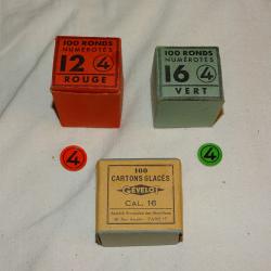 Ronds de cartouches pour rechargement cal 16 et 12