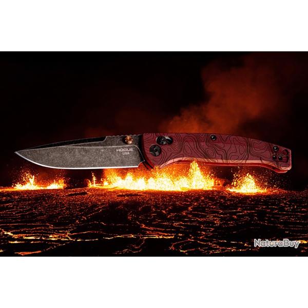 Couteau Hogue Mysto ABLE Lock Lame Acier CPM MagnaCut Black Manche Richlite Made USA HO24452