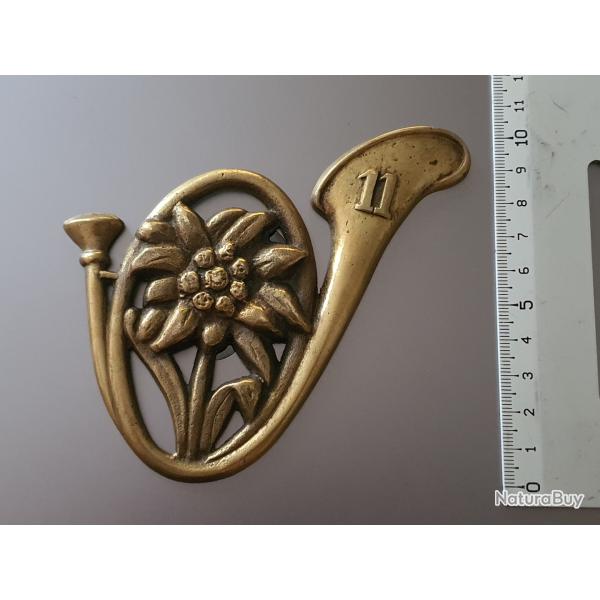 GRAND INSIGNE DU 11 �ME BCA 10 CM DE HAUT CHASSEURS ALPINS