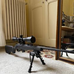 Escort Hatsan 22LR 22pouces comme neuf 2 bo&icirc;tes tir&eacute;e vendu avec bi pied sans lunette