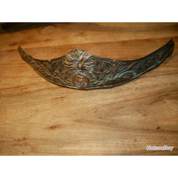 Bandeau laiton de casque de cuirassier en mauvais �tat