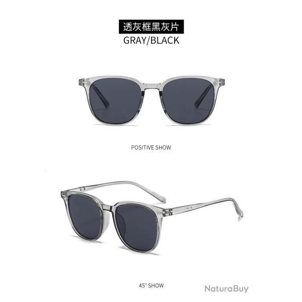 Lunettes Soleil Femme Vintage Fashion UV400, Modele: Gray