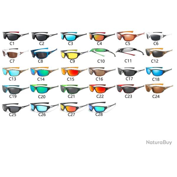 Lunettes Soleil Polarise UV400 Velo Sport, Modele: Au Choix